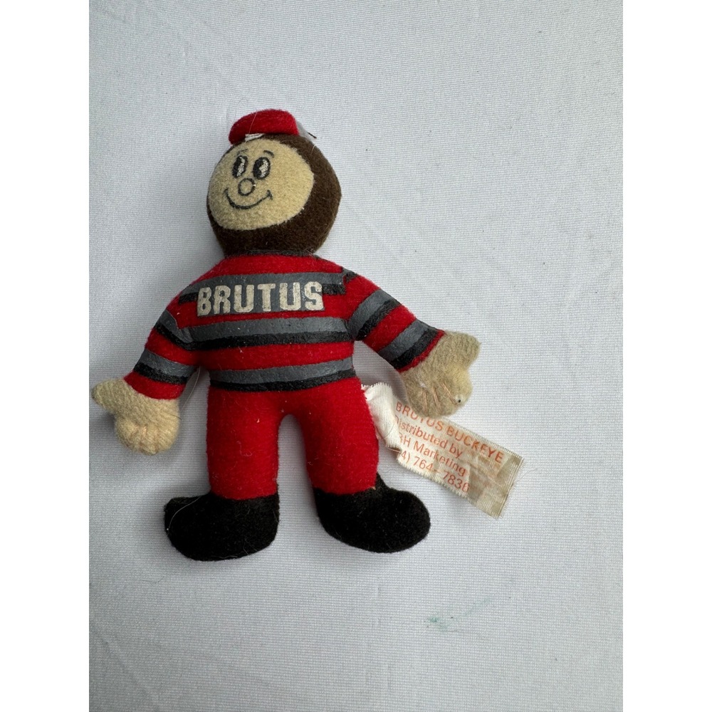 Vintage Brutus Buckeye Ohio State University Mascot Plush Toy DRH Marketing 00